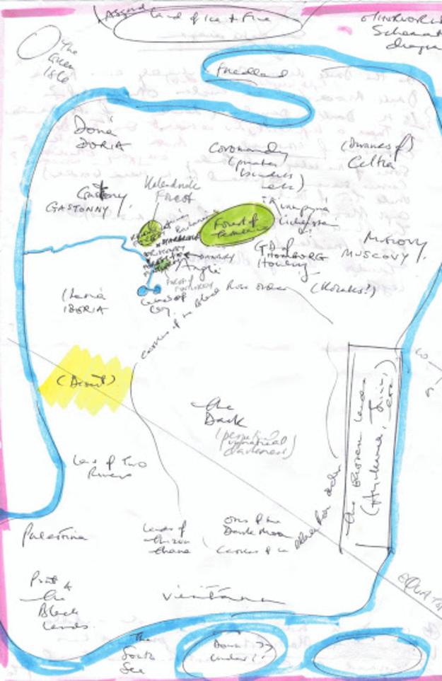 JC Buehls sketch map of Otherworld