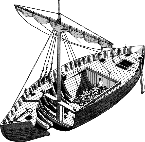 roman cargo vessel found at Blackfriars in 1962